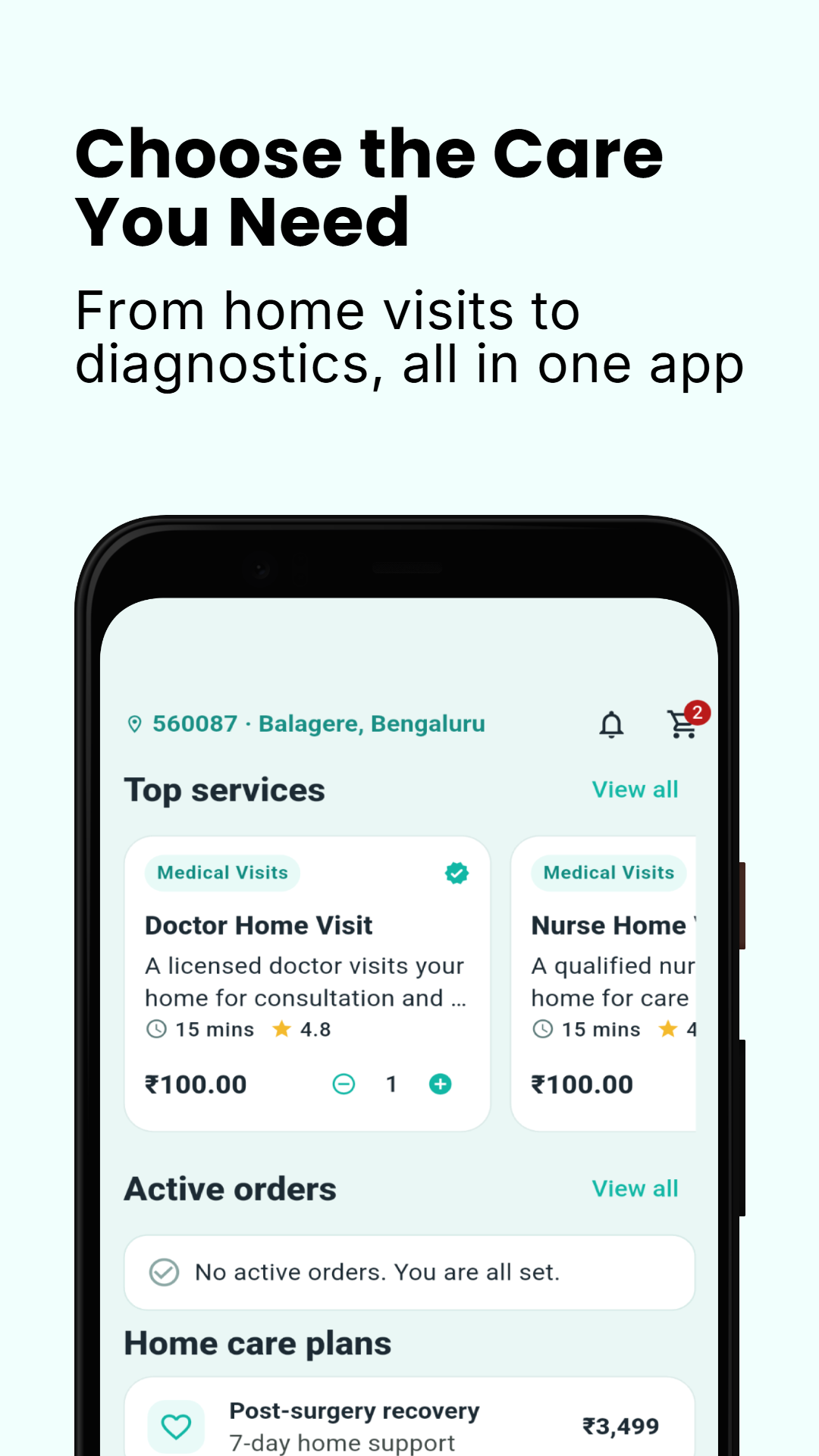 Home healthcare without the hospital visit